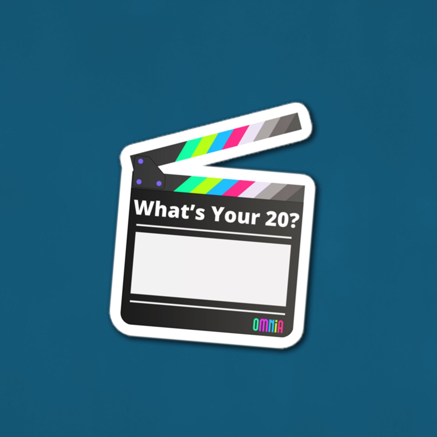 What's Your 20? Name Tag Sticker - 2 inch